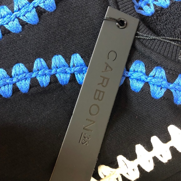 Carbon38 Womens Flutter Sleeve Crochet Top Active - Picture 5 of 7